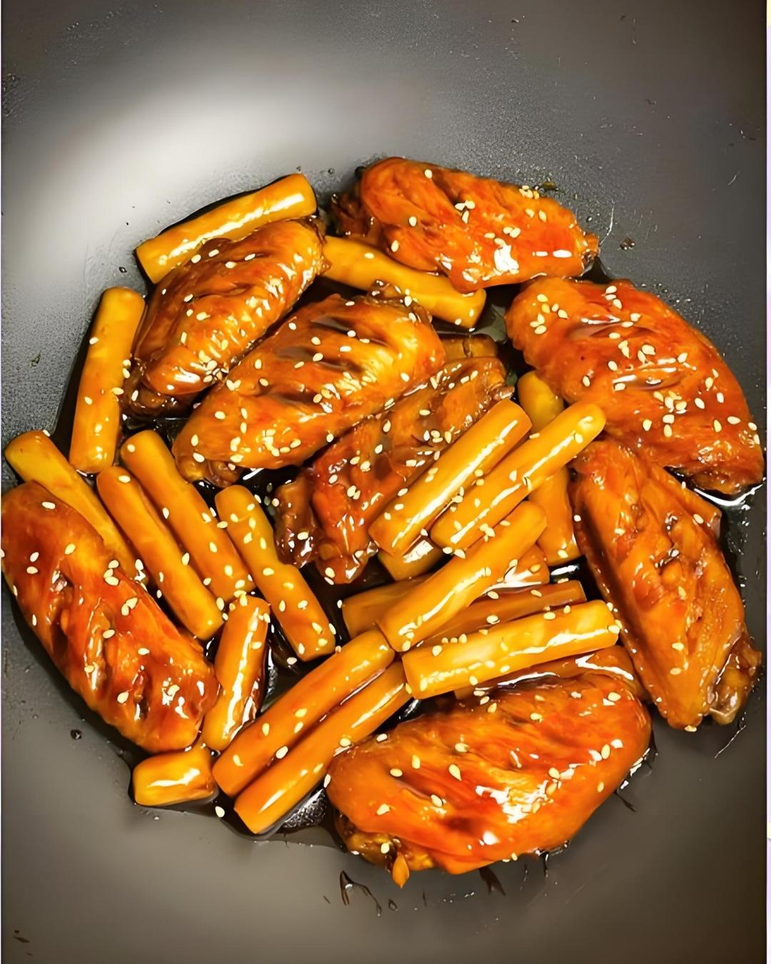 可乐鸡翅年糕的做法