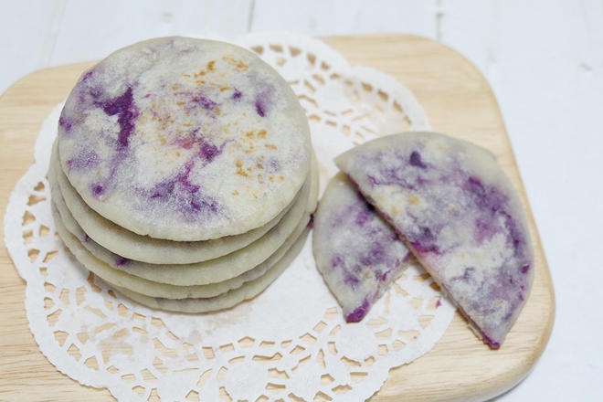 烫面紫薯饼的做法
