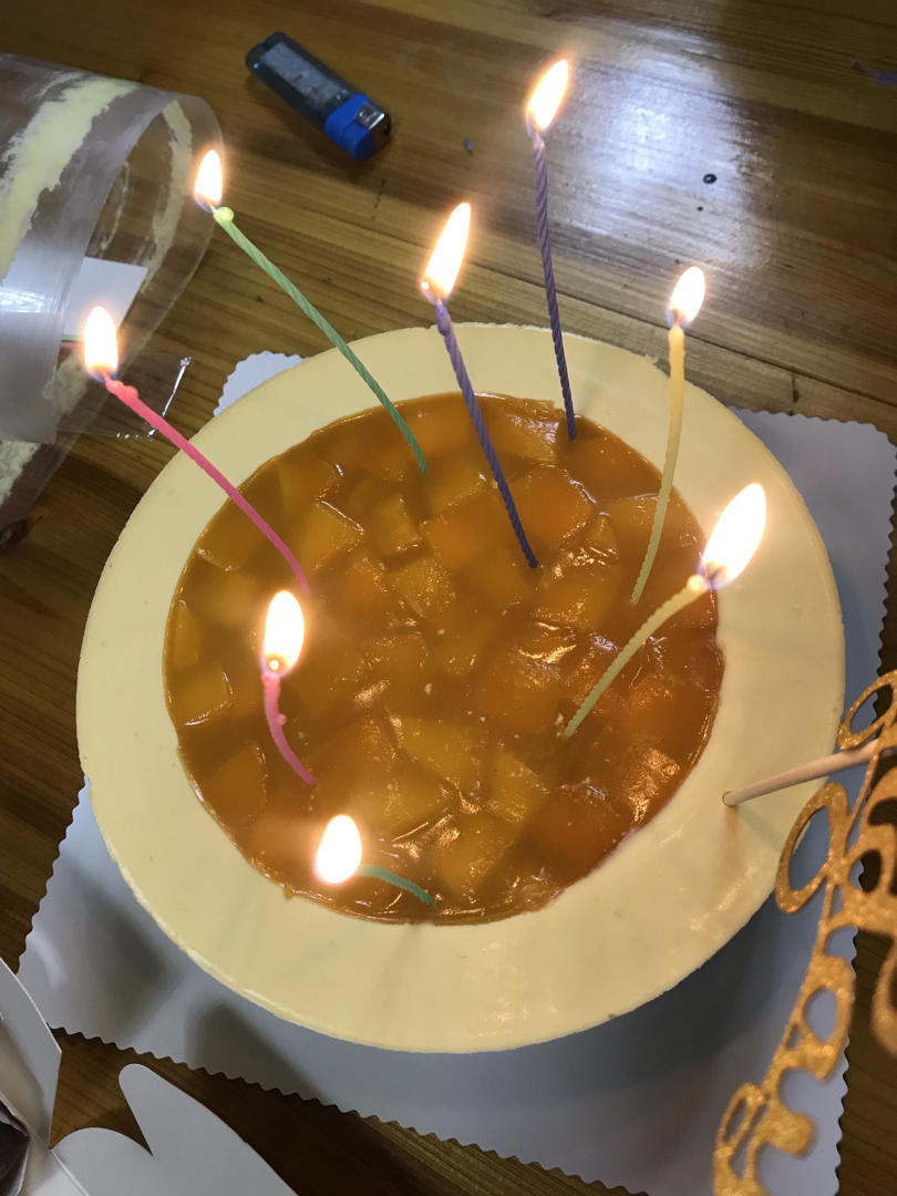 芒果巧克力奶酪慕斯蛋糕（免烤）
