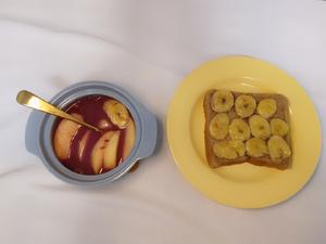 好吃到爆的㊙️低脂香蕉面包片+香蕉苹果羹的做法 步骤6