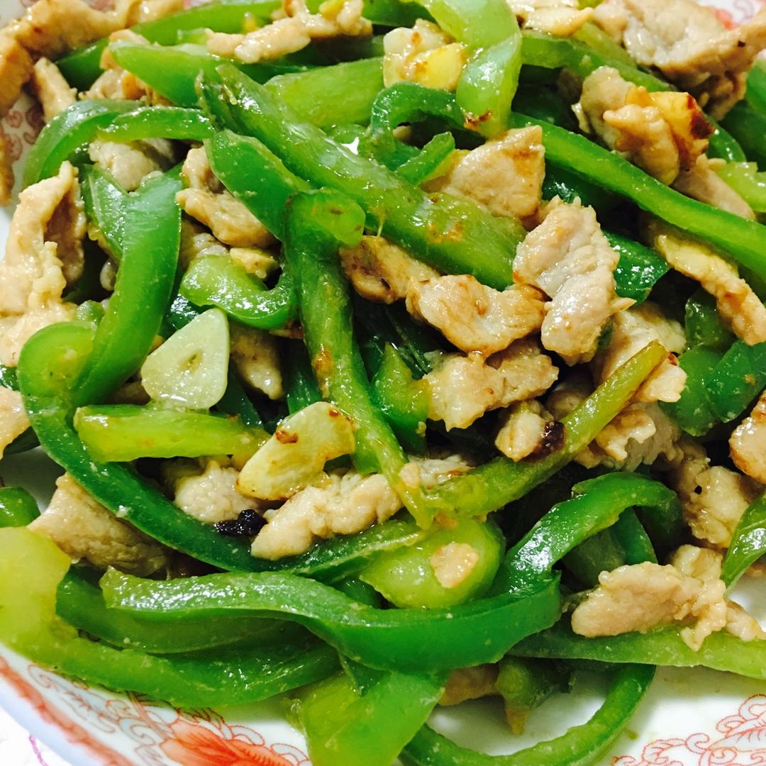 青椒炒肉丝