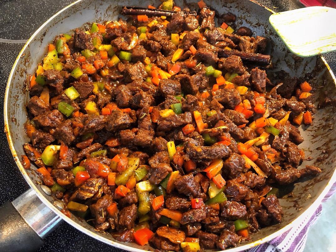 孜然牛肉粒