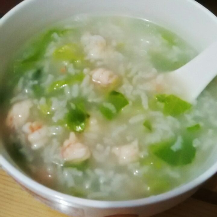 鲜虾蔬菜粥