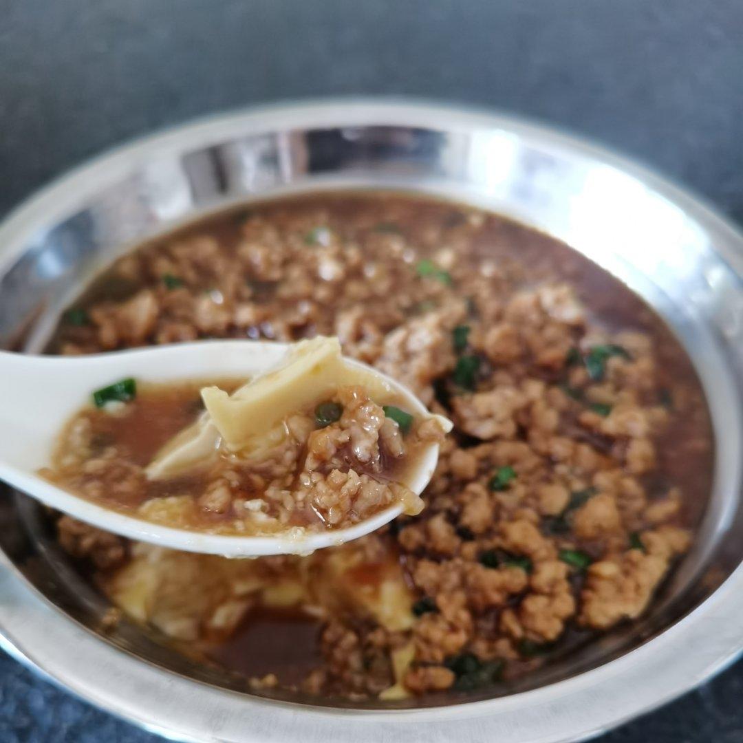 【豆腐肉末蒸蛋】非常嫩滑，小朋友也特喜欢