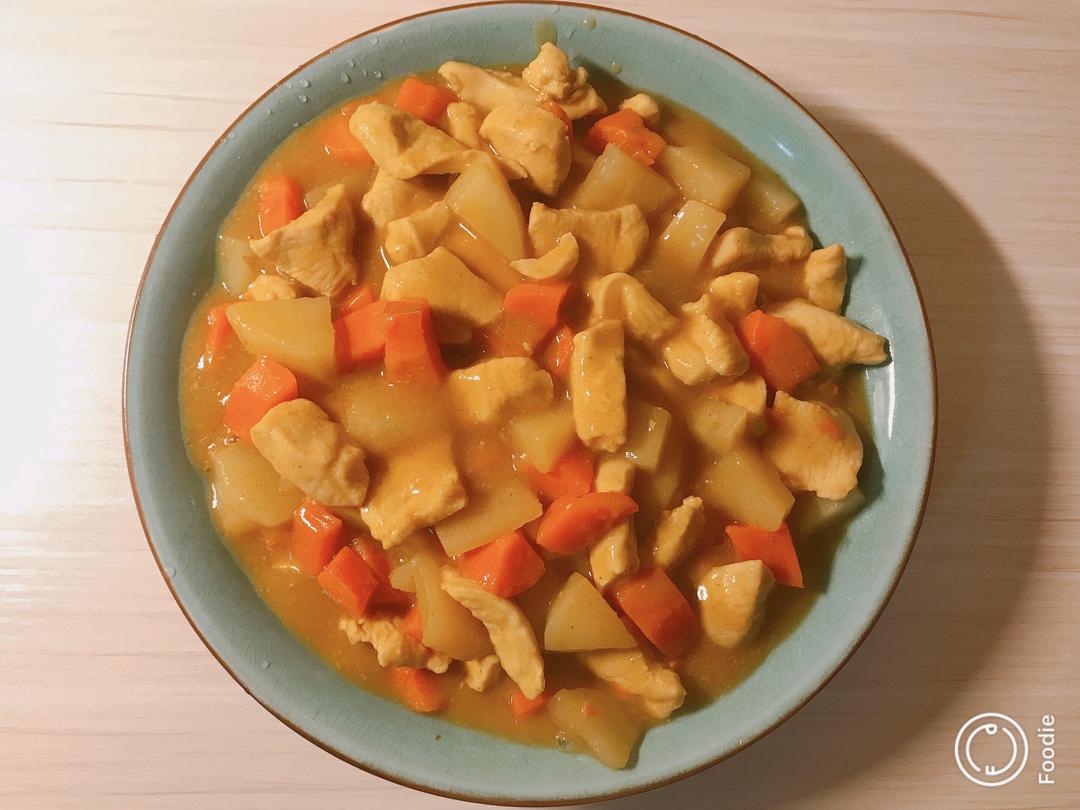 减脂咖喱鸡胸肉