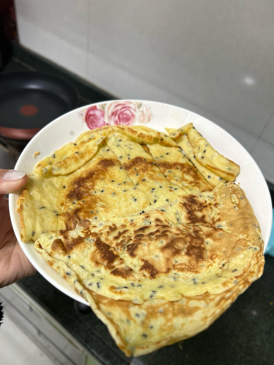 芝麻鸡蛋饼  宝宝辅食食谱