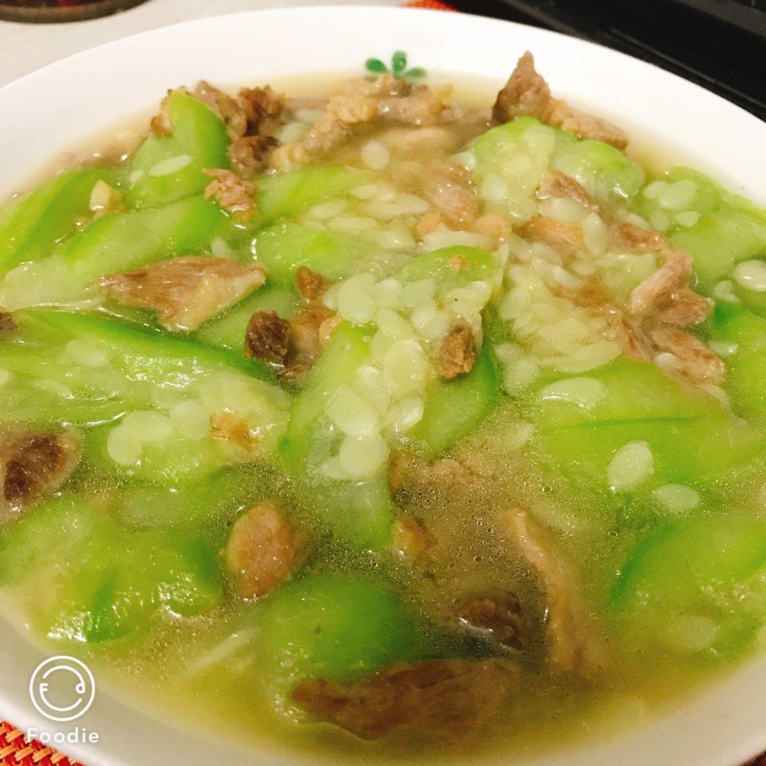 丝瓜炒肉（清淡）