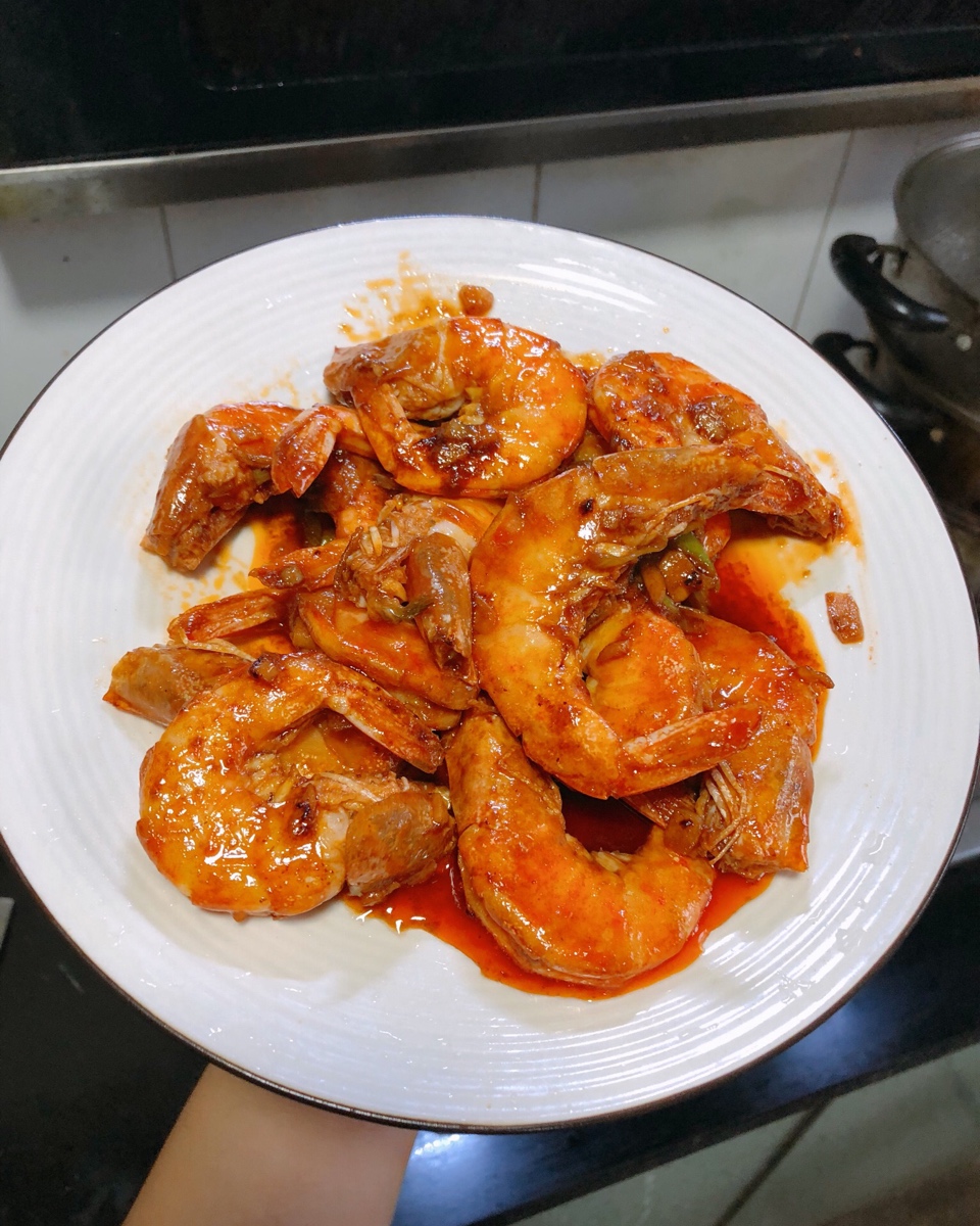 茄汁大虾（油焖大虾）     超级简单 家常快手宴客菜
