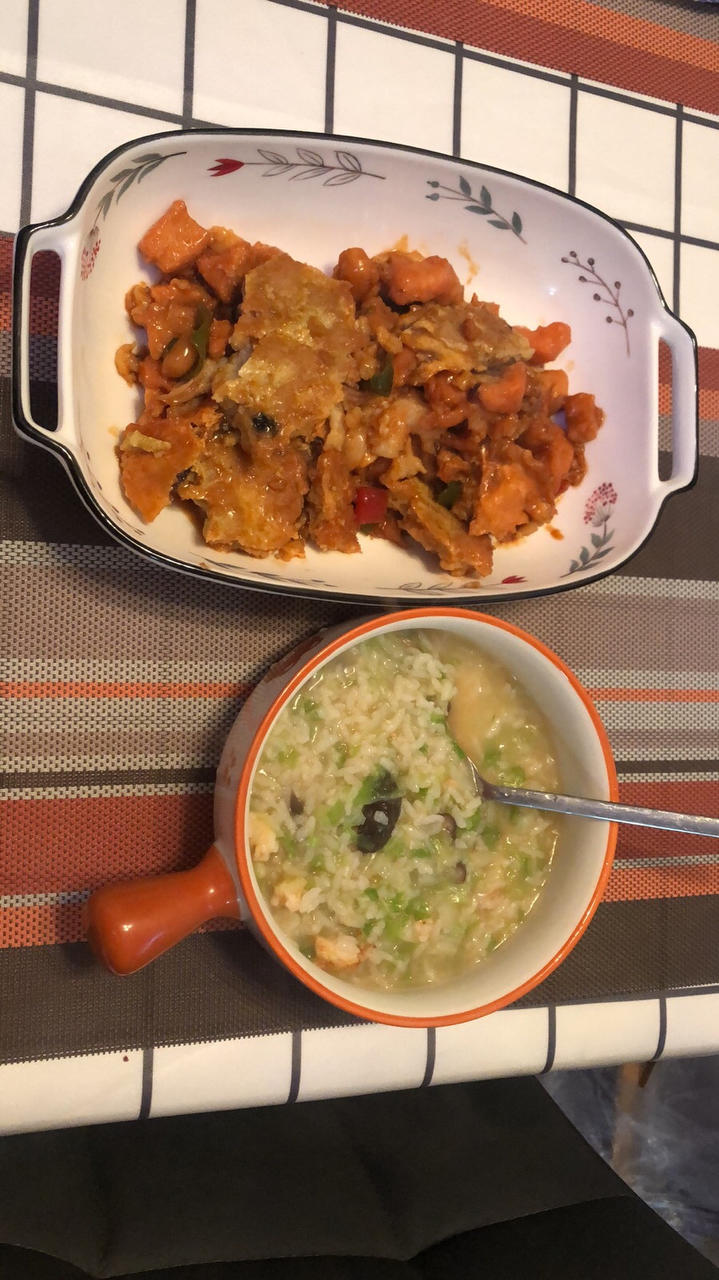 自制料足鲜香海鲜粥🍤软糯咸香超好喝❗️