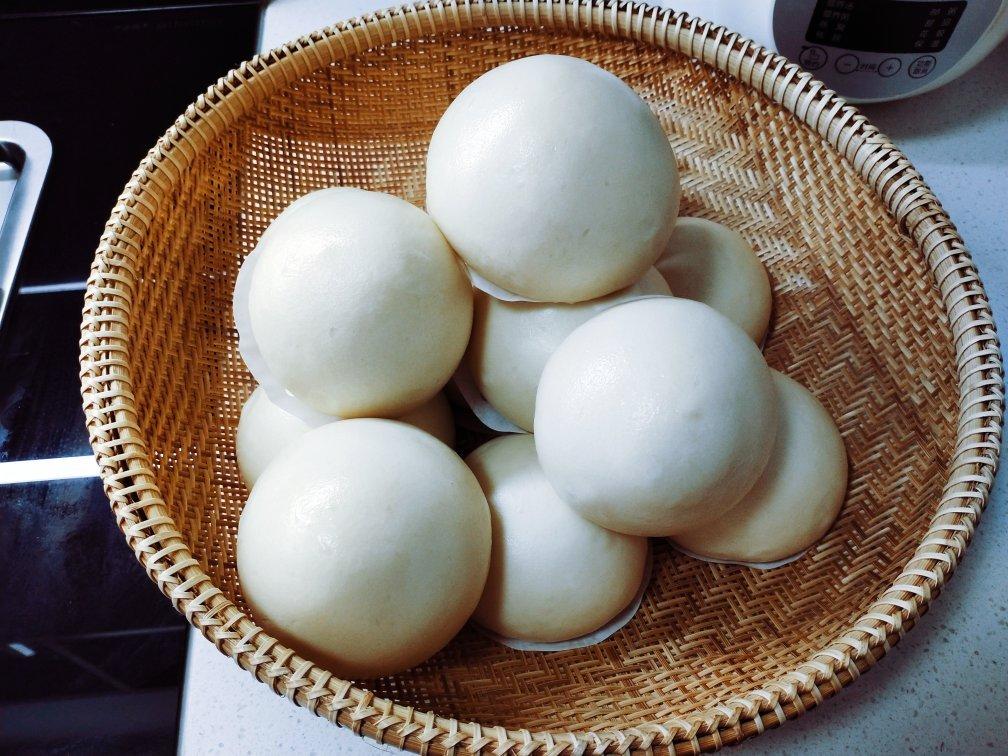 无油无糖山东纯老面馒头不加干酵母一次发酵 紧实有嚼劲 天然酵母面肥酵子带造型视频