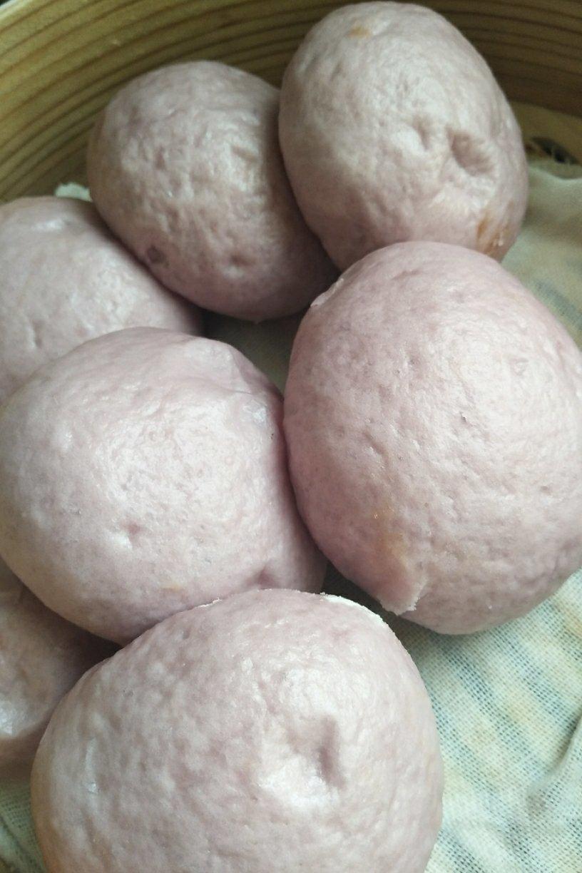 奶香紫薯馒头