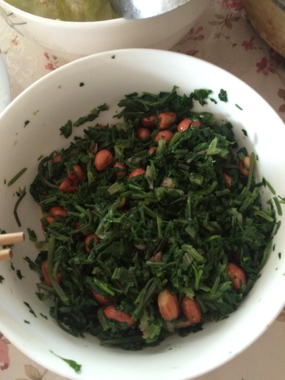 香菜凉拌花生米