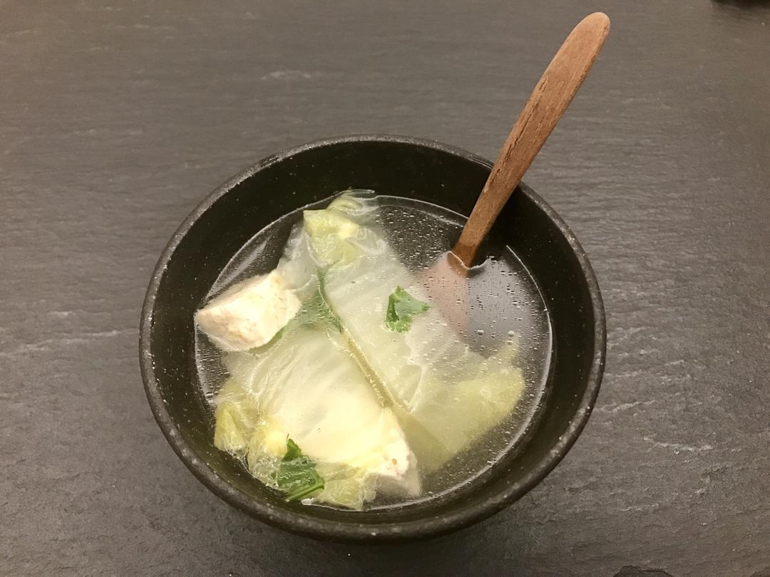 【纯素】娃娃菜豆腐汤