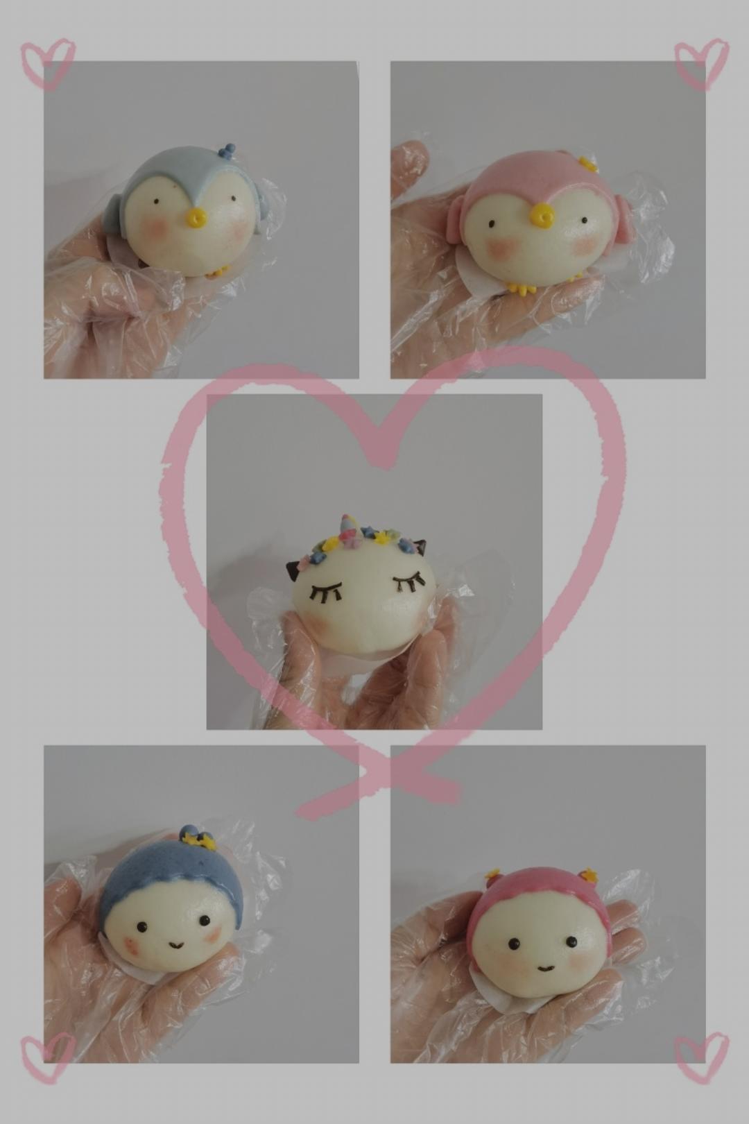 独角兽卡通馒头教程