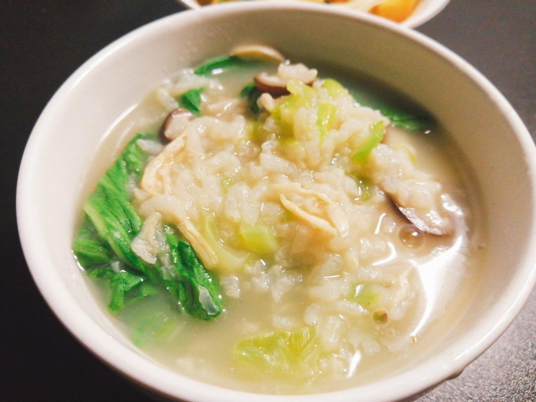 香菇鸡丝粥