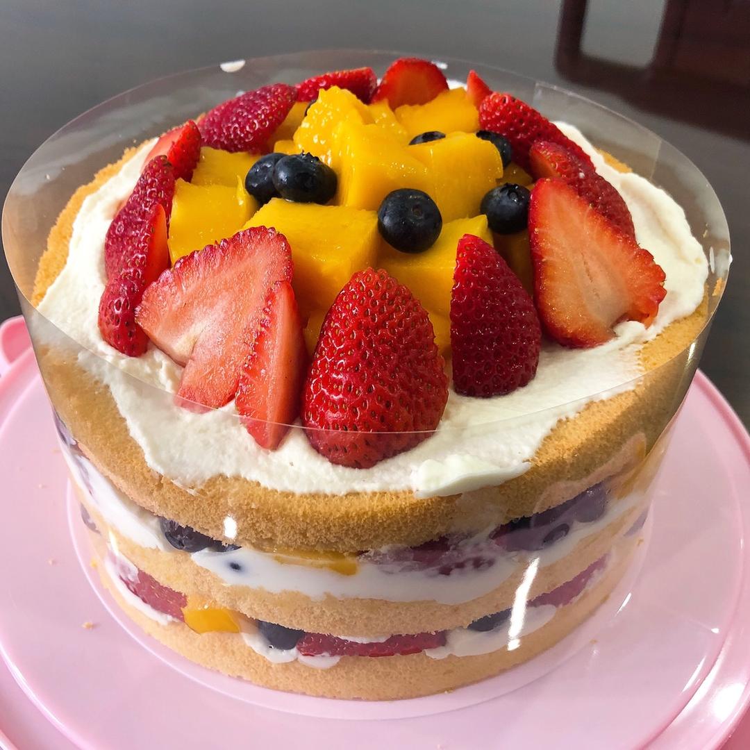 颜值爆表的「水果裸蛋糕」装饰