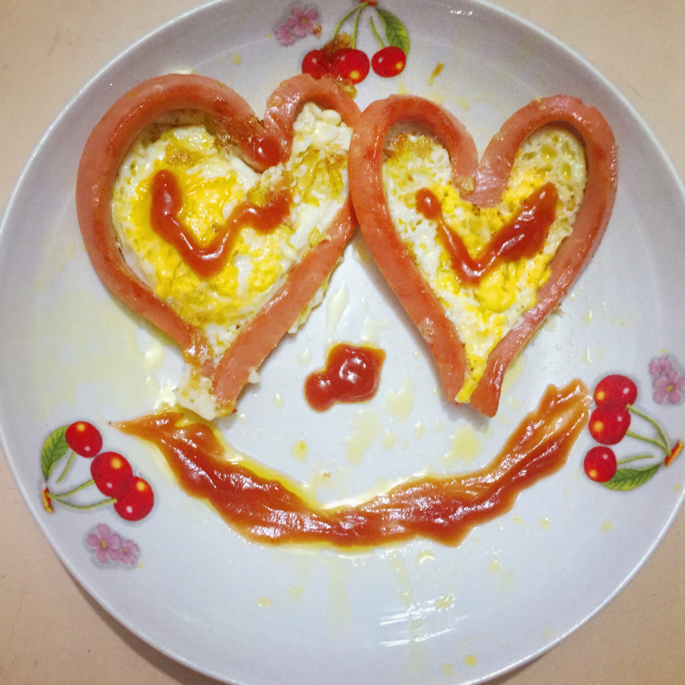 兔子嘉tzj做的爱心早餐