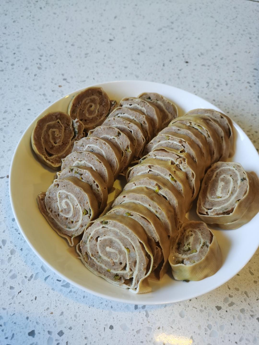 千张豆腐皮猪肉卷