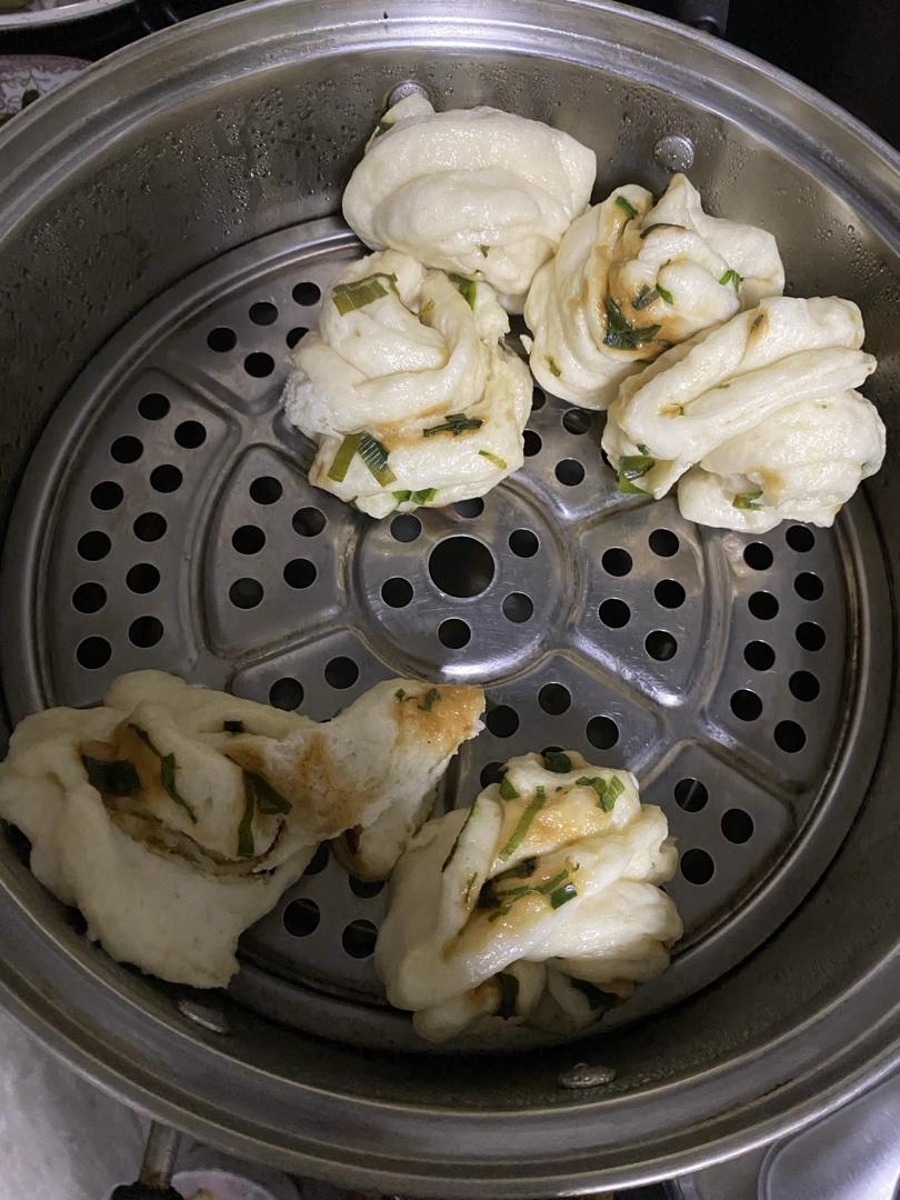 香葱花卷（香葱保持绿色诀窍）