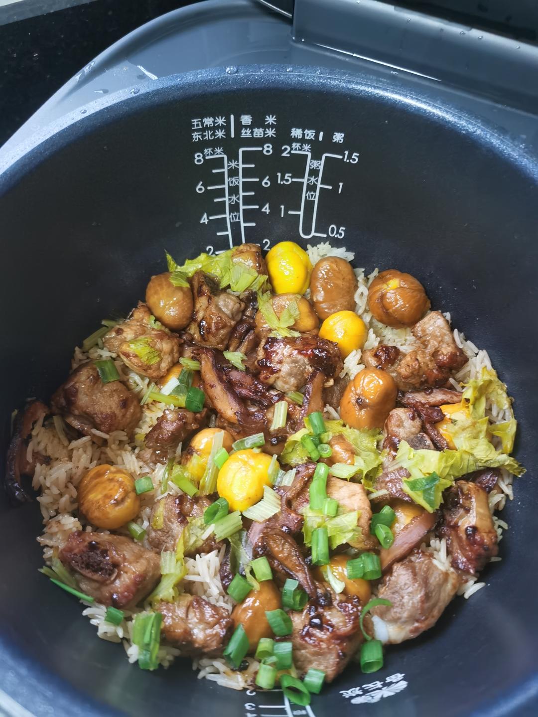 排骨板栗焖饭