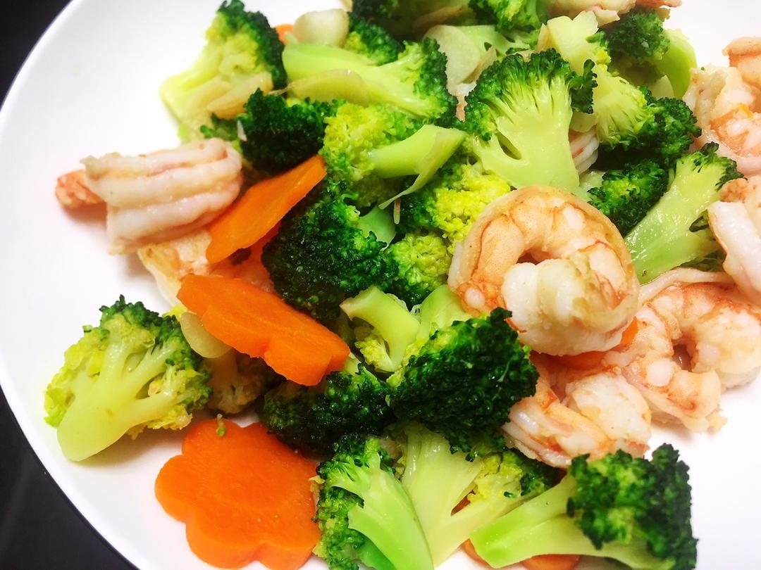 西兰花炒虾仁