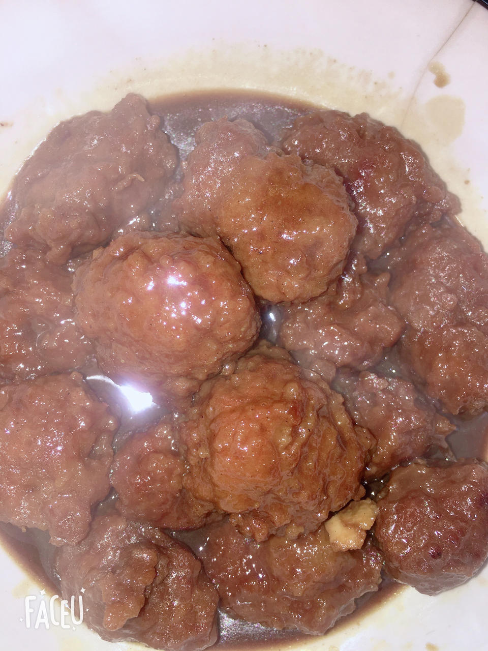 简单的红烧狮子头～拌饭太香了