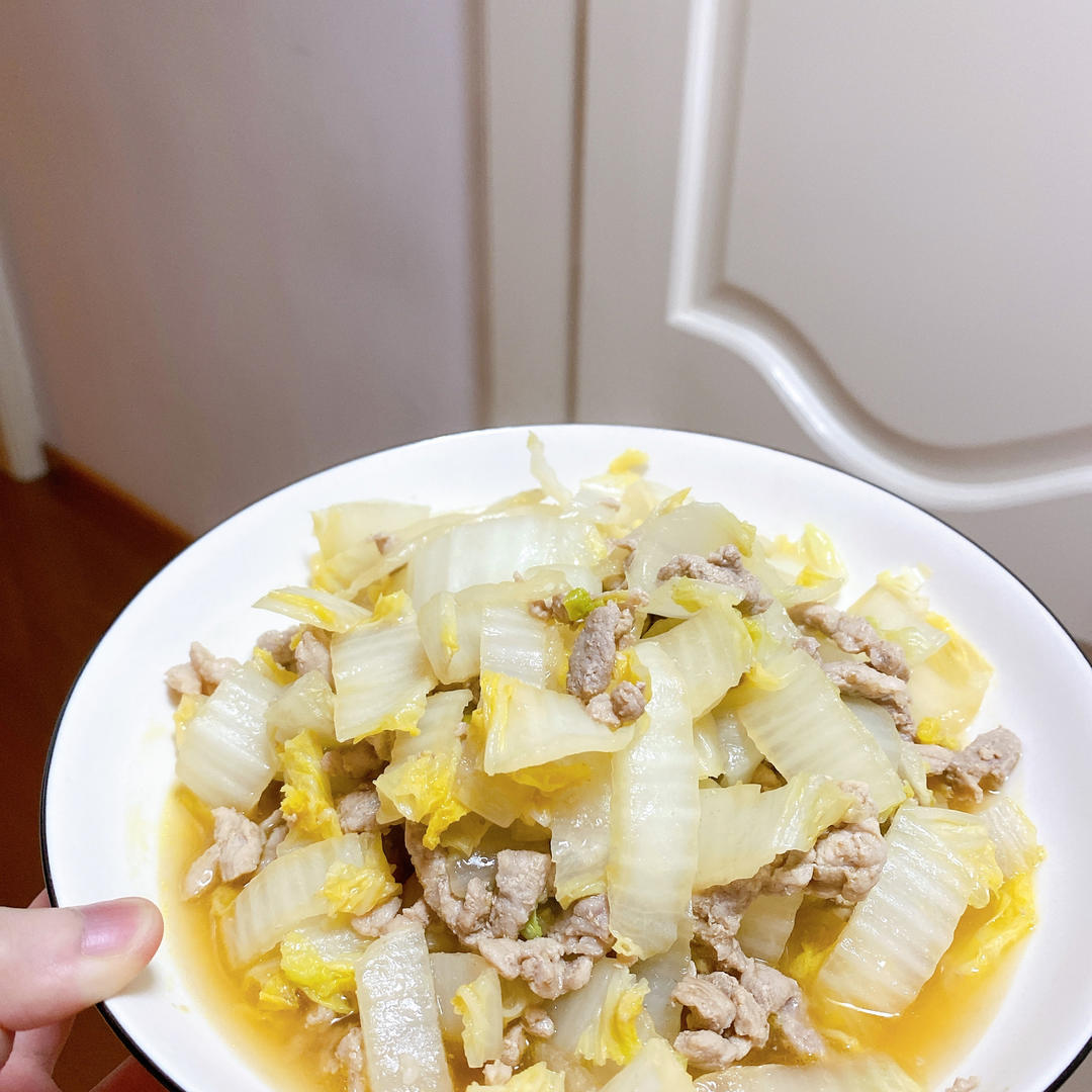 白菜烂糊肉丝