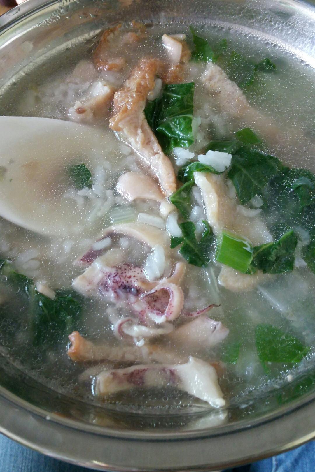 lin_丽丽做的鱿鱼瘦肉粥