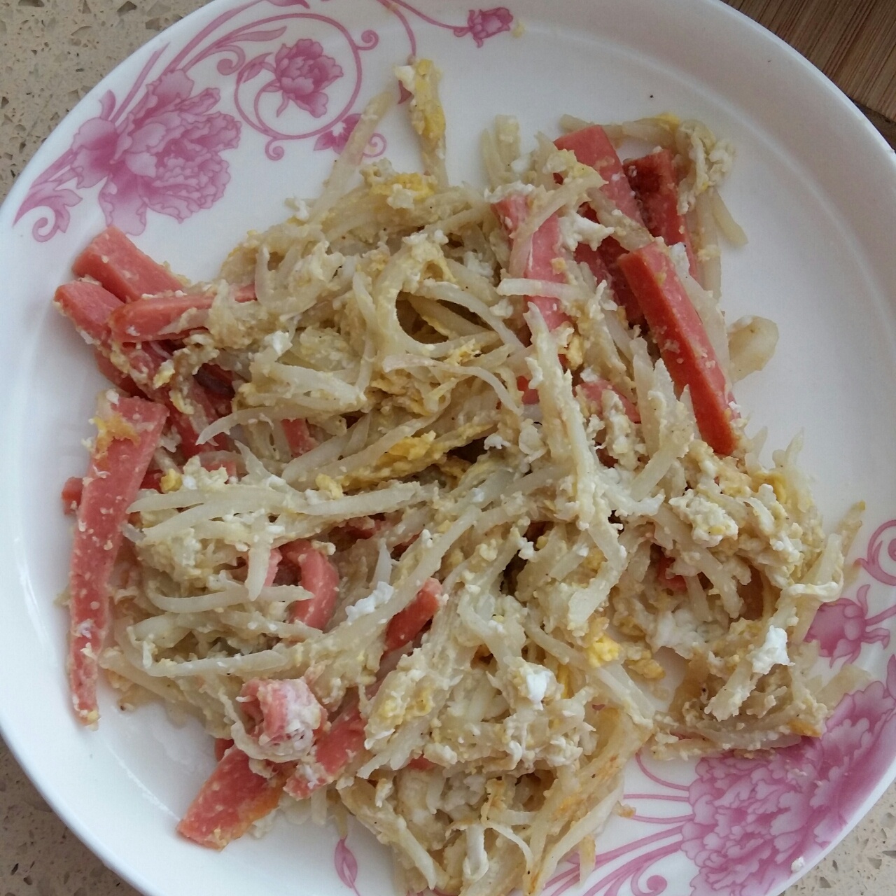 快手早餐—马铃薯火腿蛋