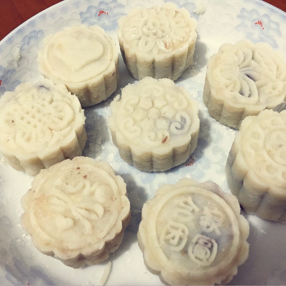 【微波红楼山药糕】无油无糖外层+红豆馅