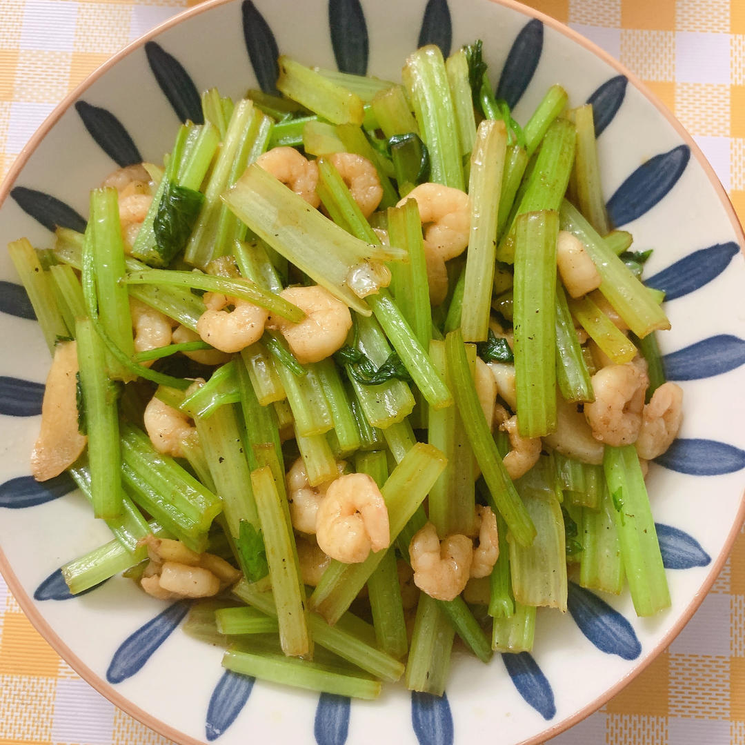 虾仁-炒芹菜