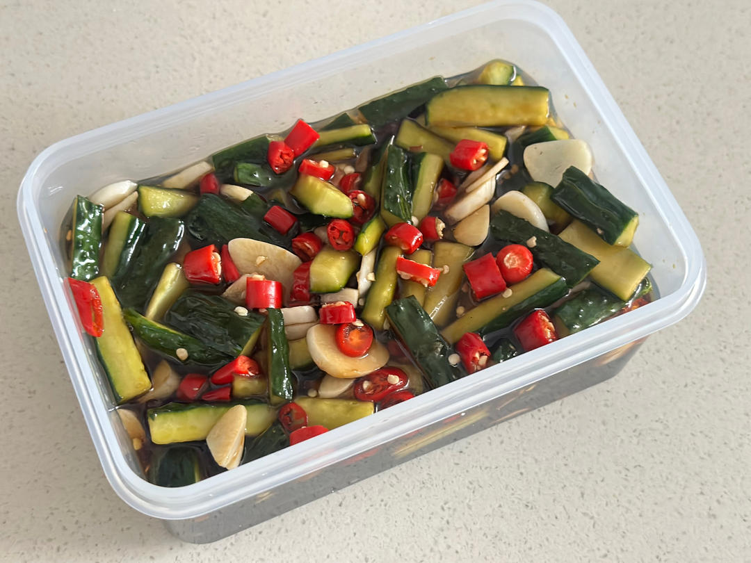 腌脆黄瓜（我是手残党）