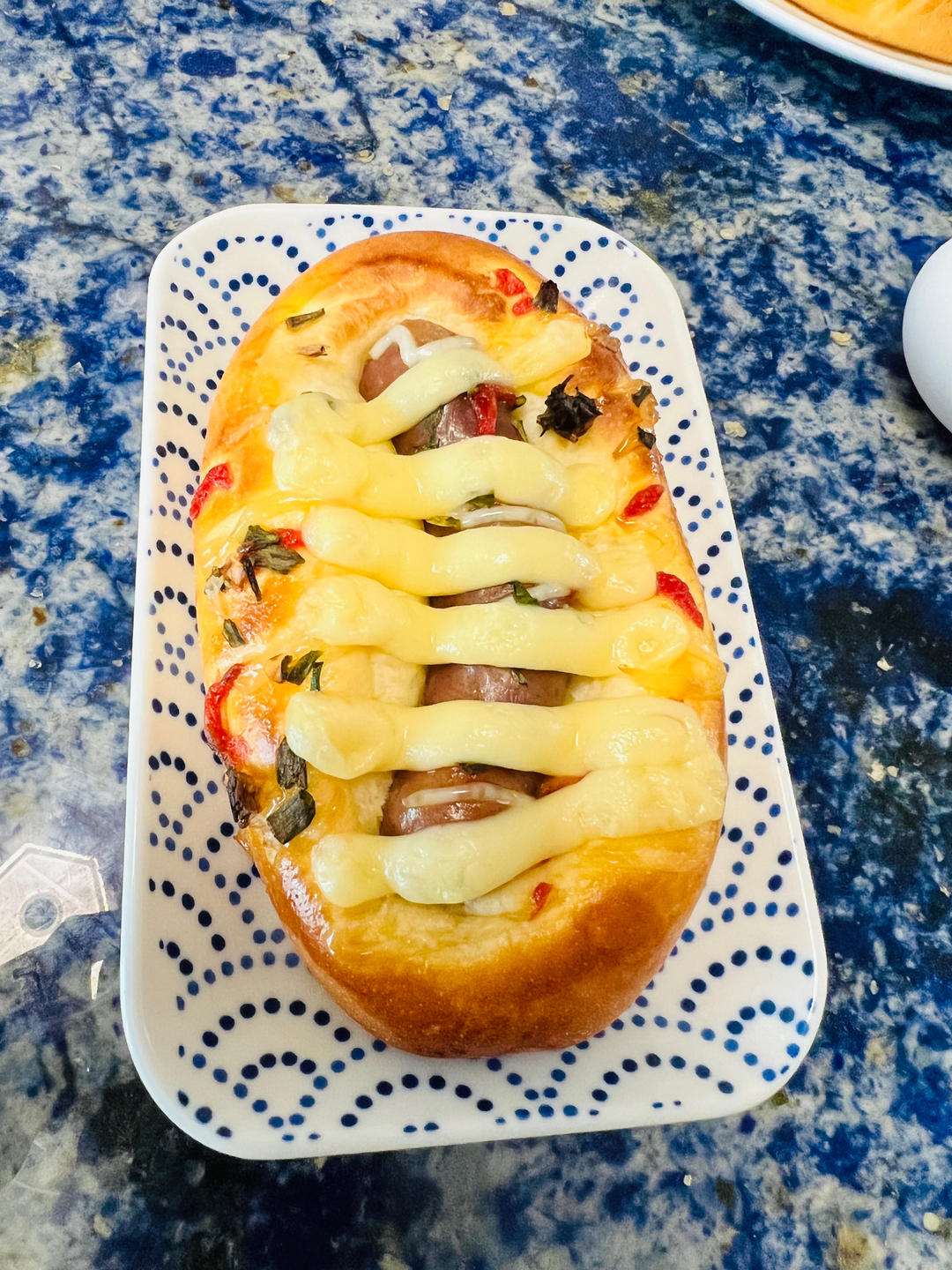 美味的香肠面包