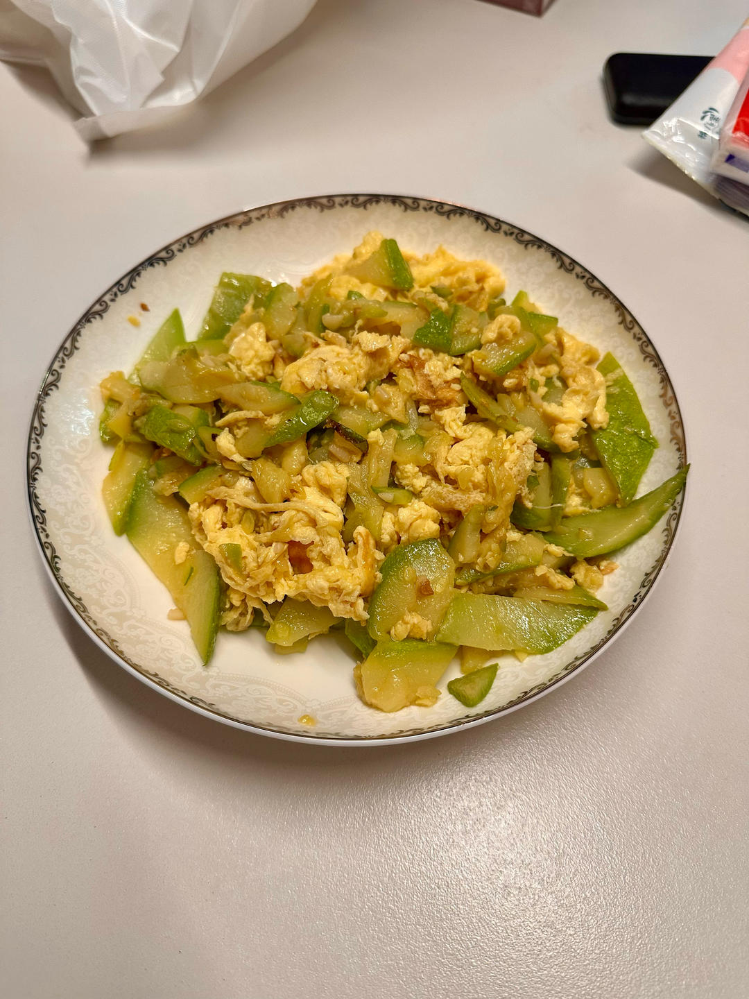 清香的西葫芦炒鸡蛋