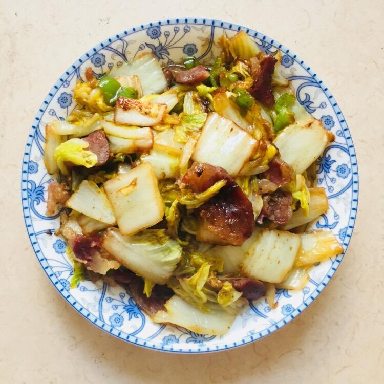 juliajue做的大白菜炒香肠