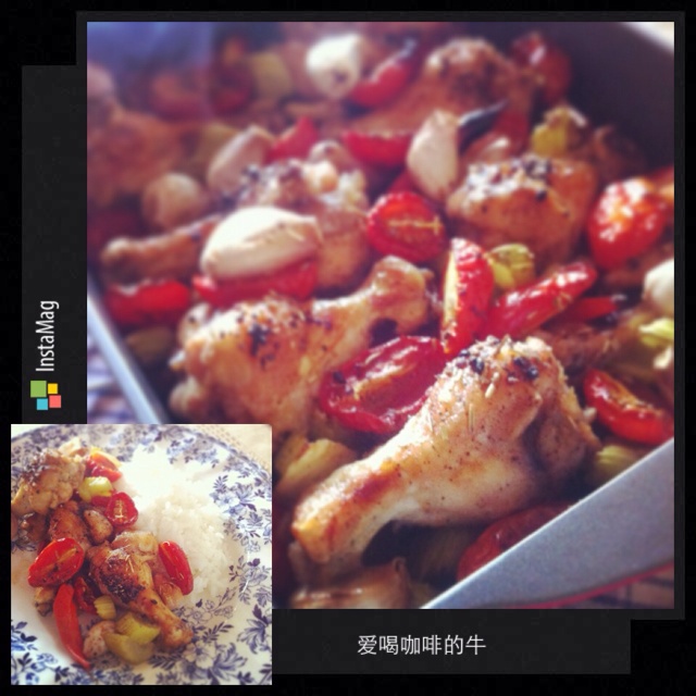 番茄大蒜香草烤鸡腿（庄祖宜）