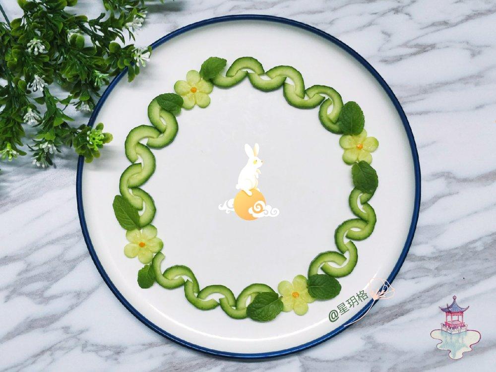 星玥格做的《用心爱生活》(果蔬花环/果蔬盘饰/蔬菜摆盘/蔬菜盘饰)