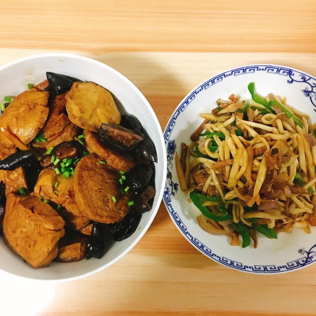 冷热可食的年菜---红烧素鸡甚于食肉!（素鸡鲜嫩多汁有诀窍）