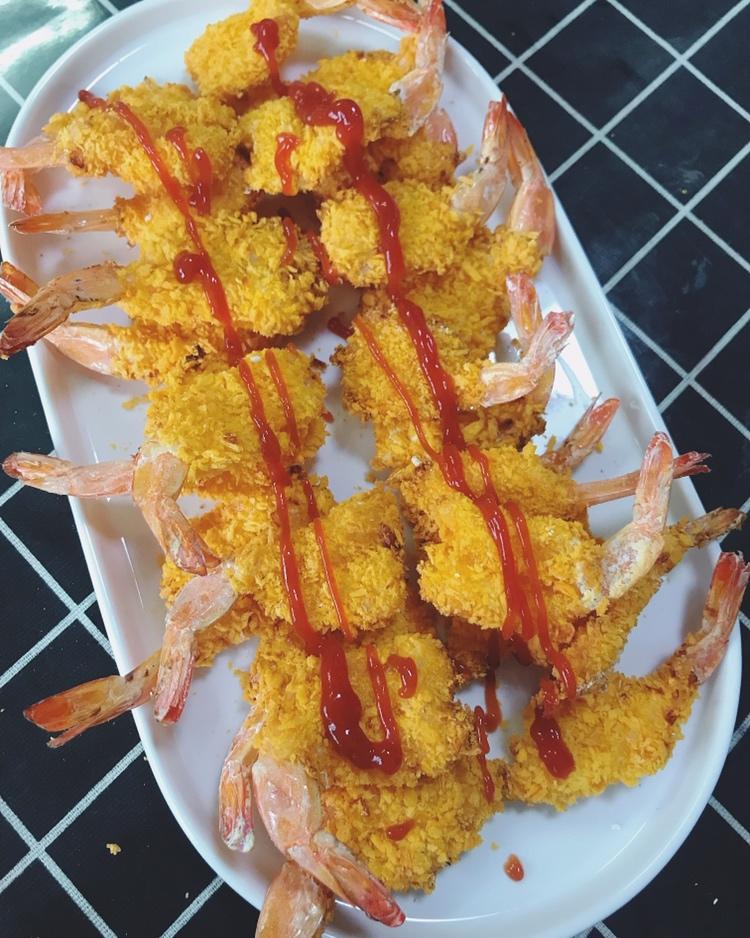 面包糠炸虾