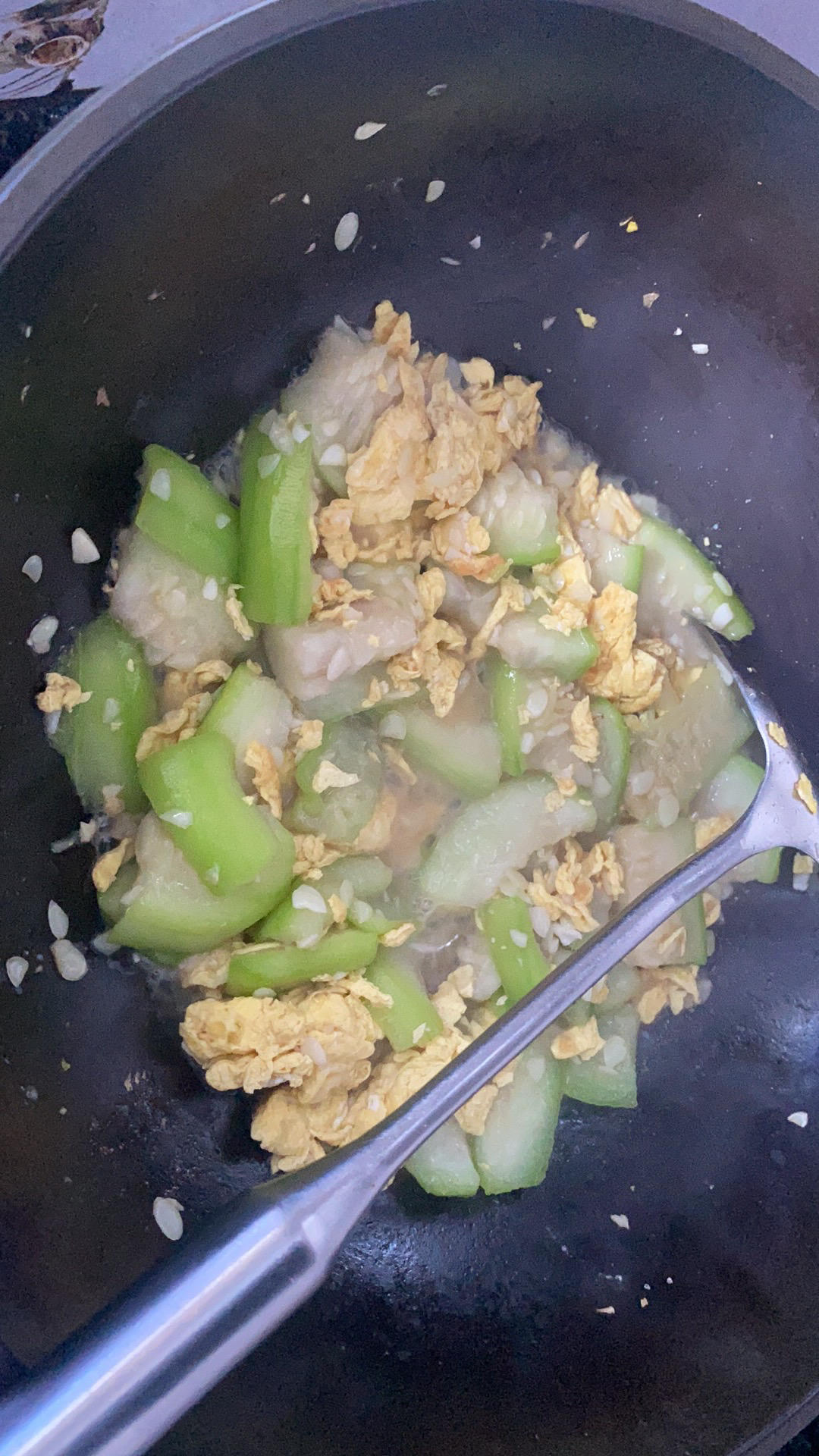 简单快手，五分钟搞定的丝瓜炒蛋