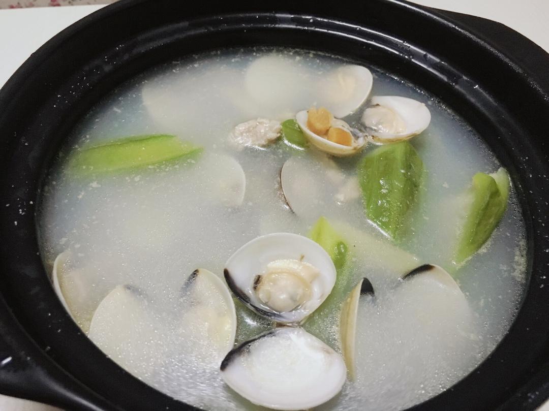 丝瓜白贝汤