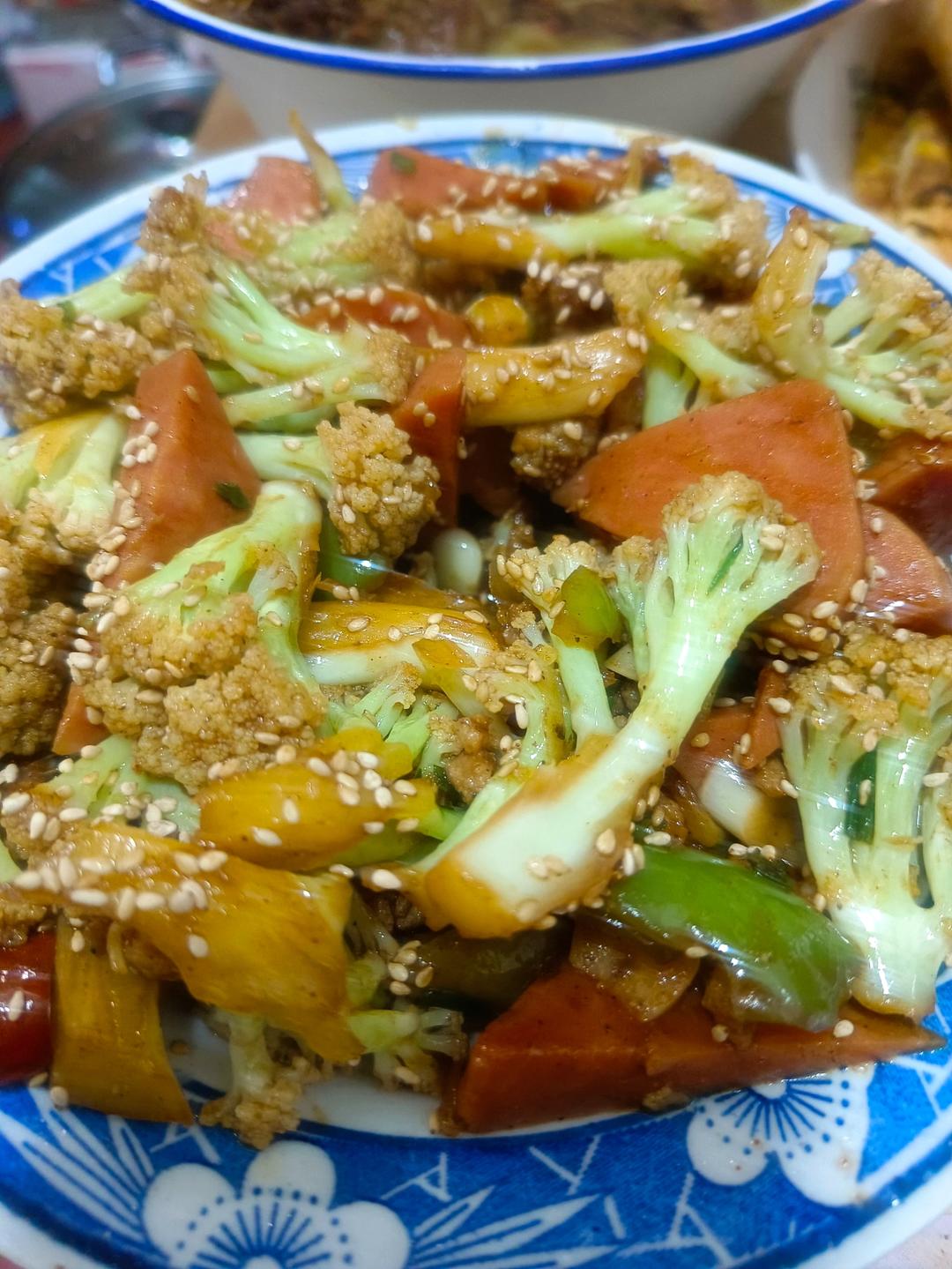 和饭店一个味道的干锅花菜