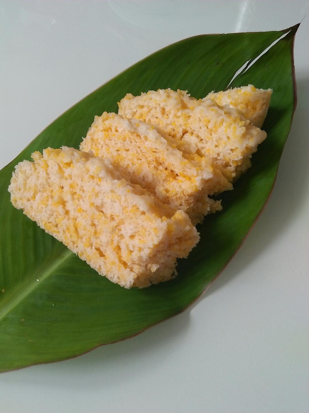 玉米碎发糕的做法