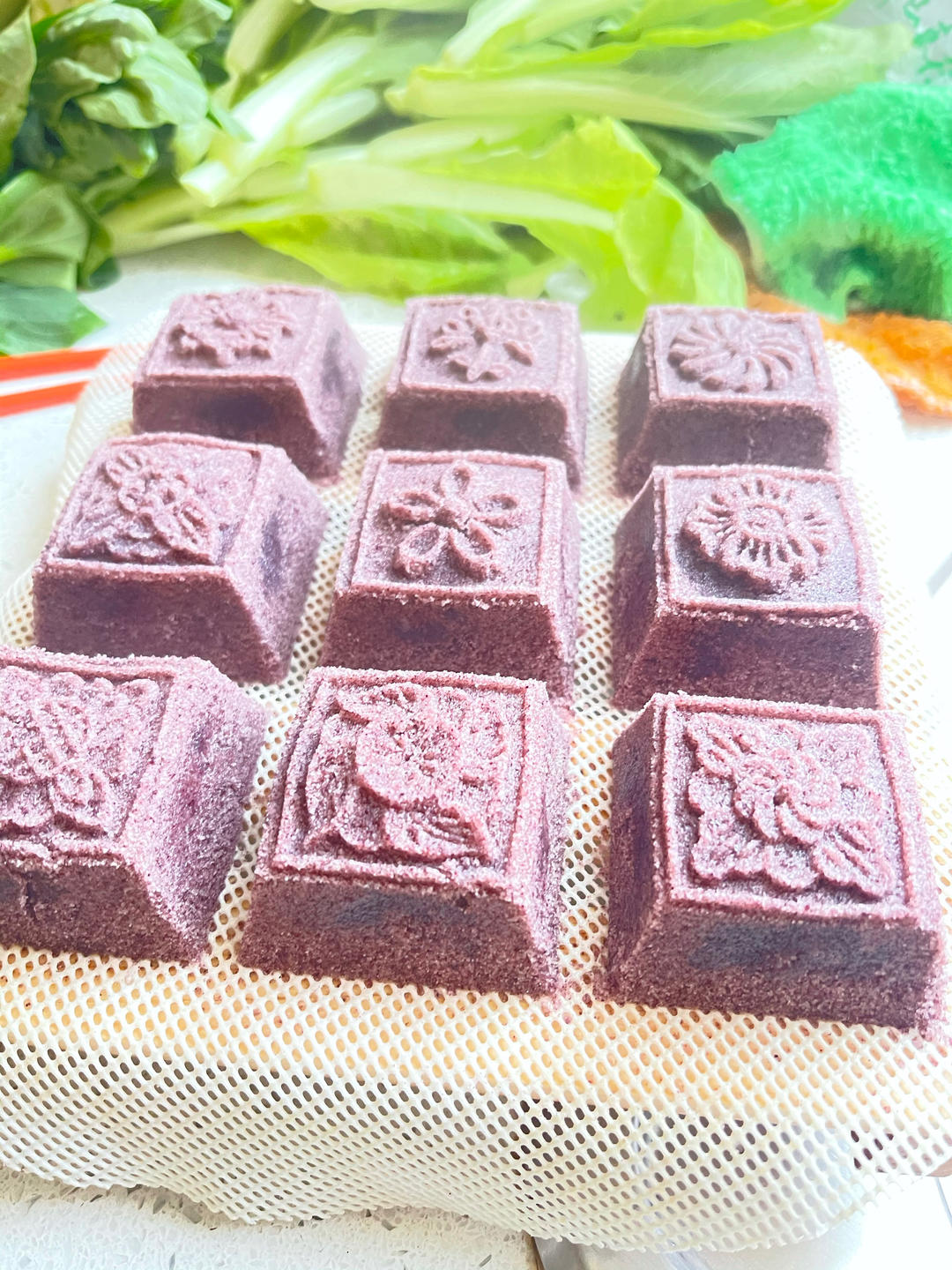 中式传统小方糕 松糕 米糕 蒸糕