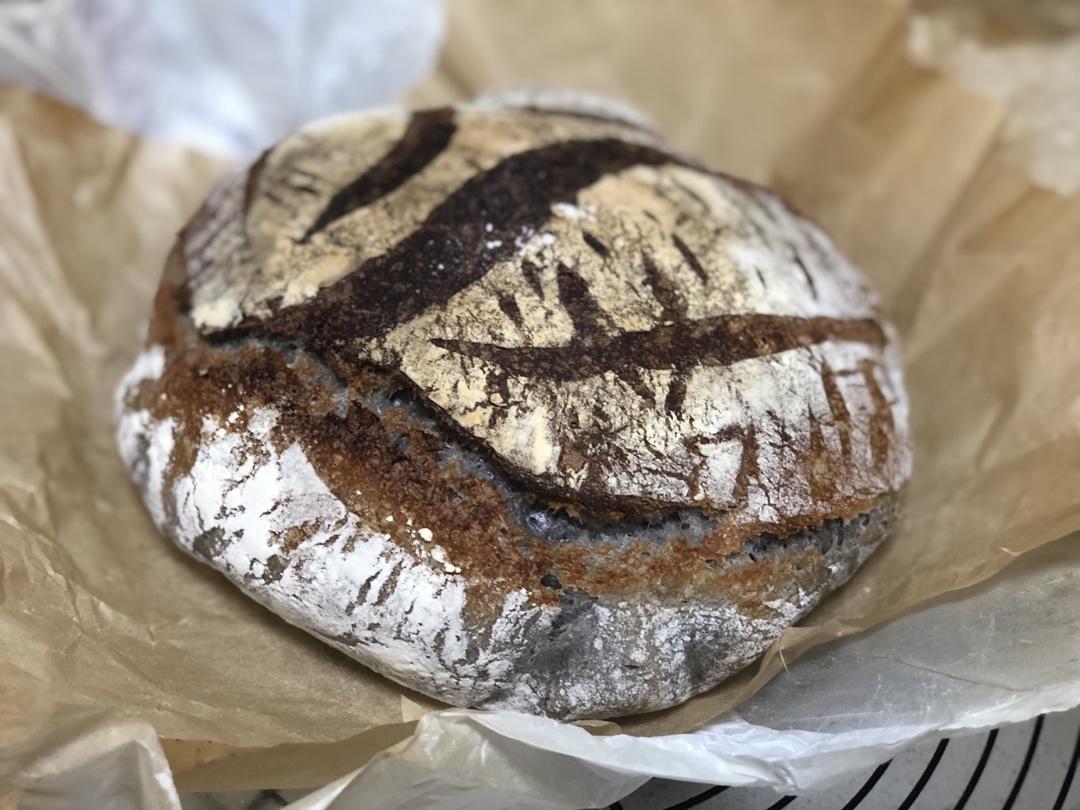 懒总铸铁锅版健身减肥必吃的【真·全麦朗姆酒葡萄核桃欧包】