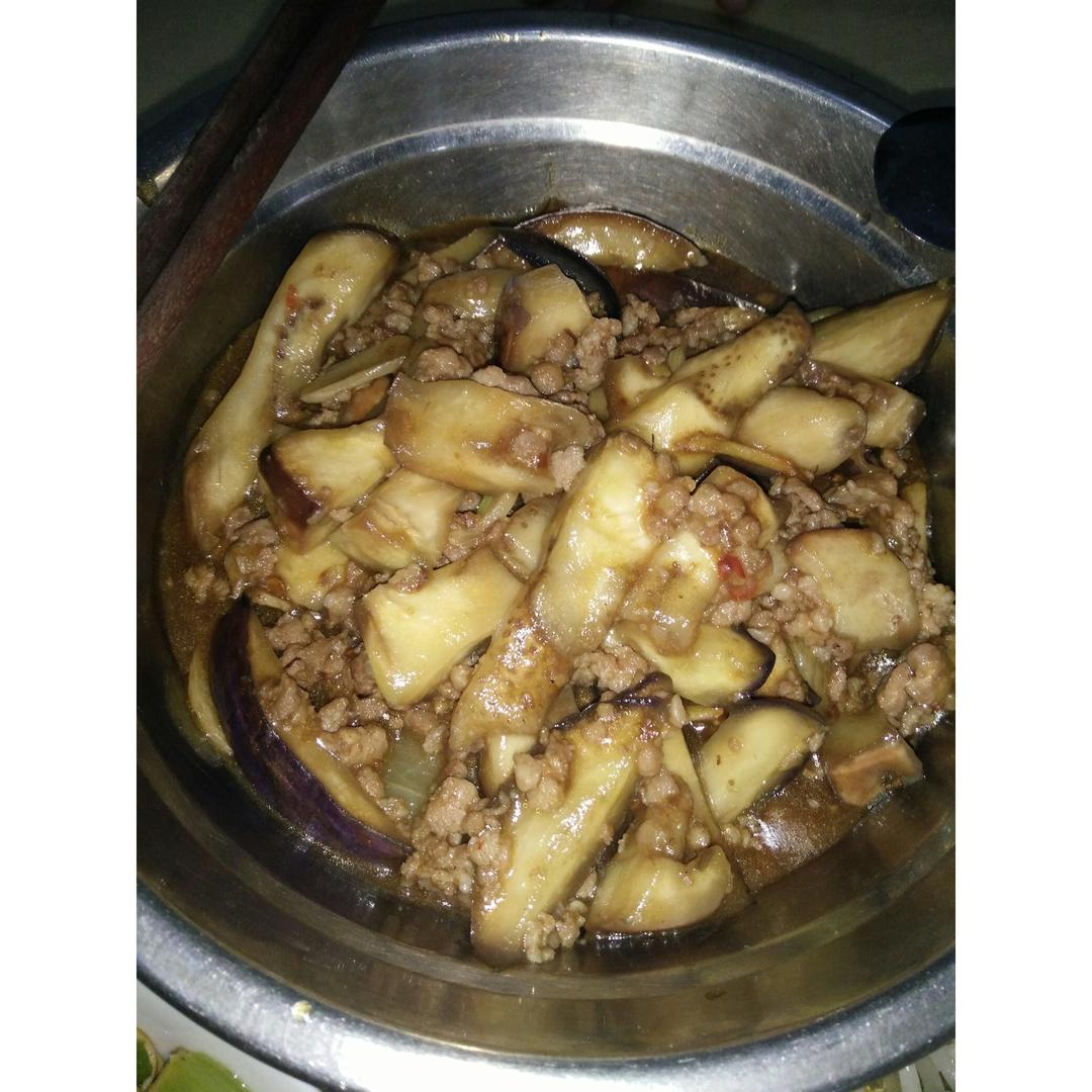 红烧肉沫茄子