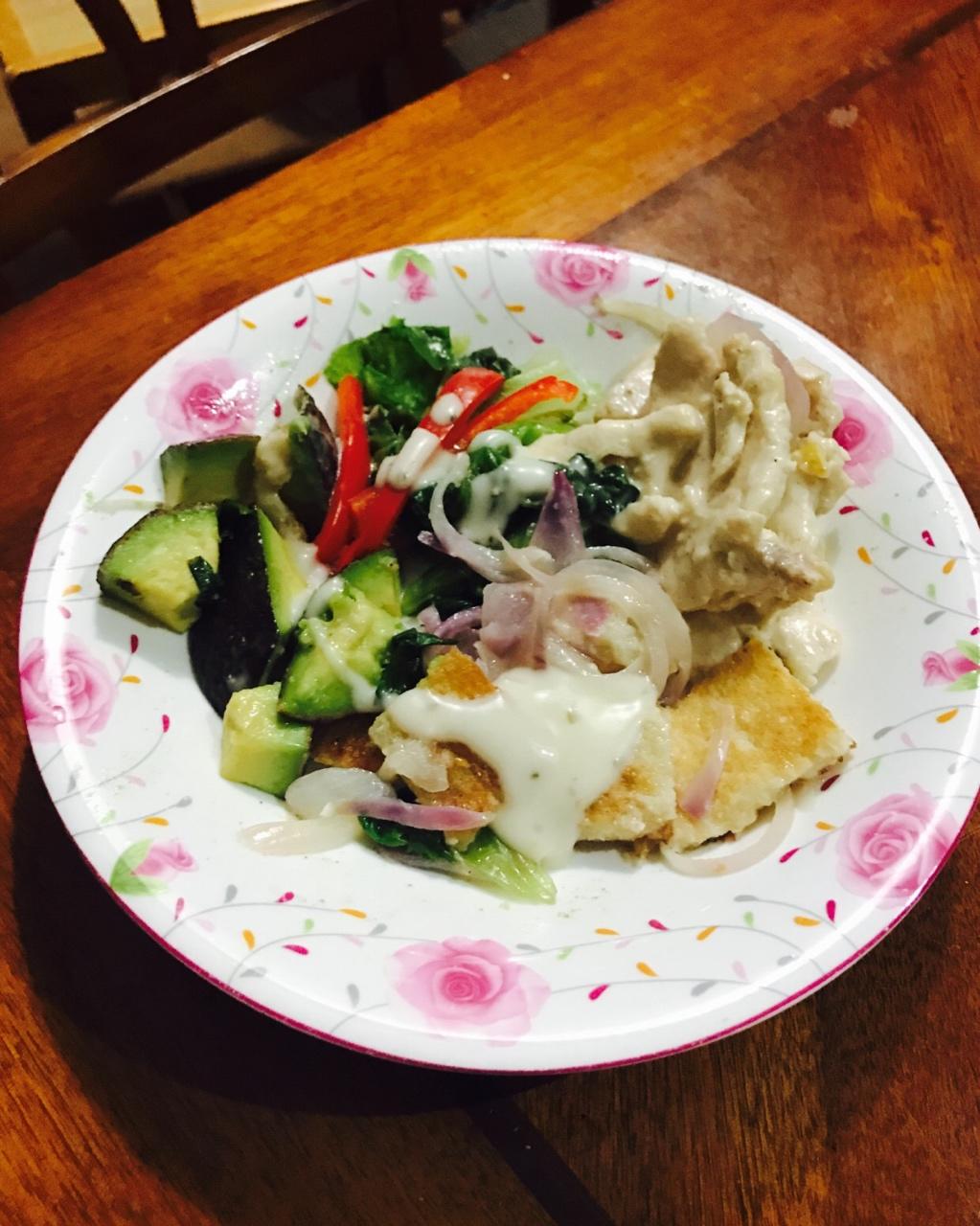 #挑战必胜客#美式鸡肉凯撒沙拉