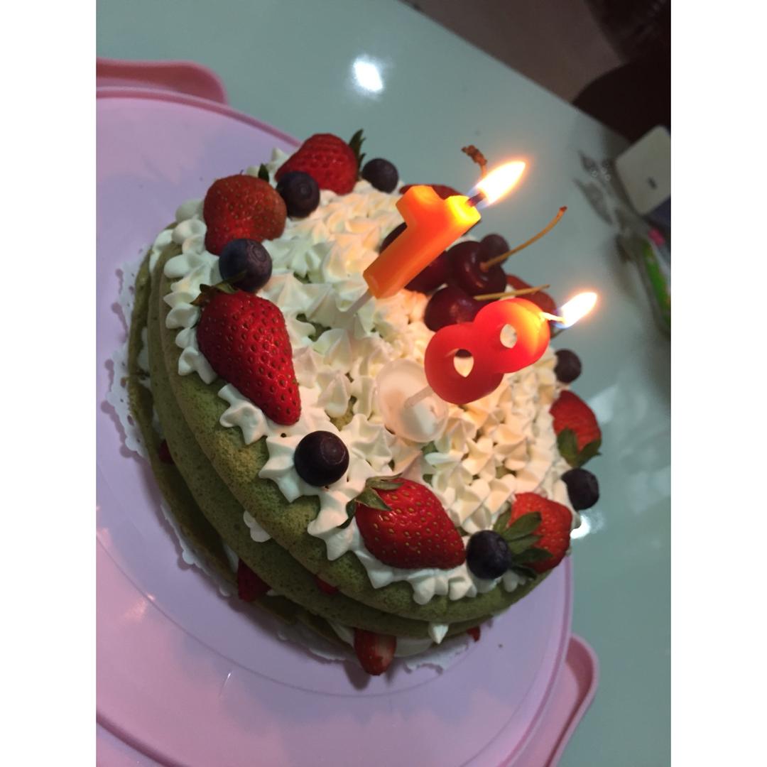 6寸原味戚风蛋糕