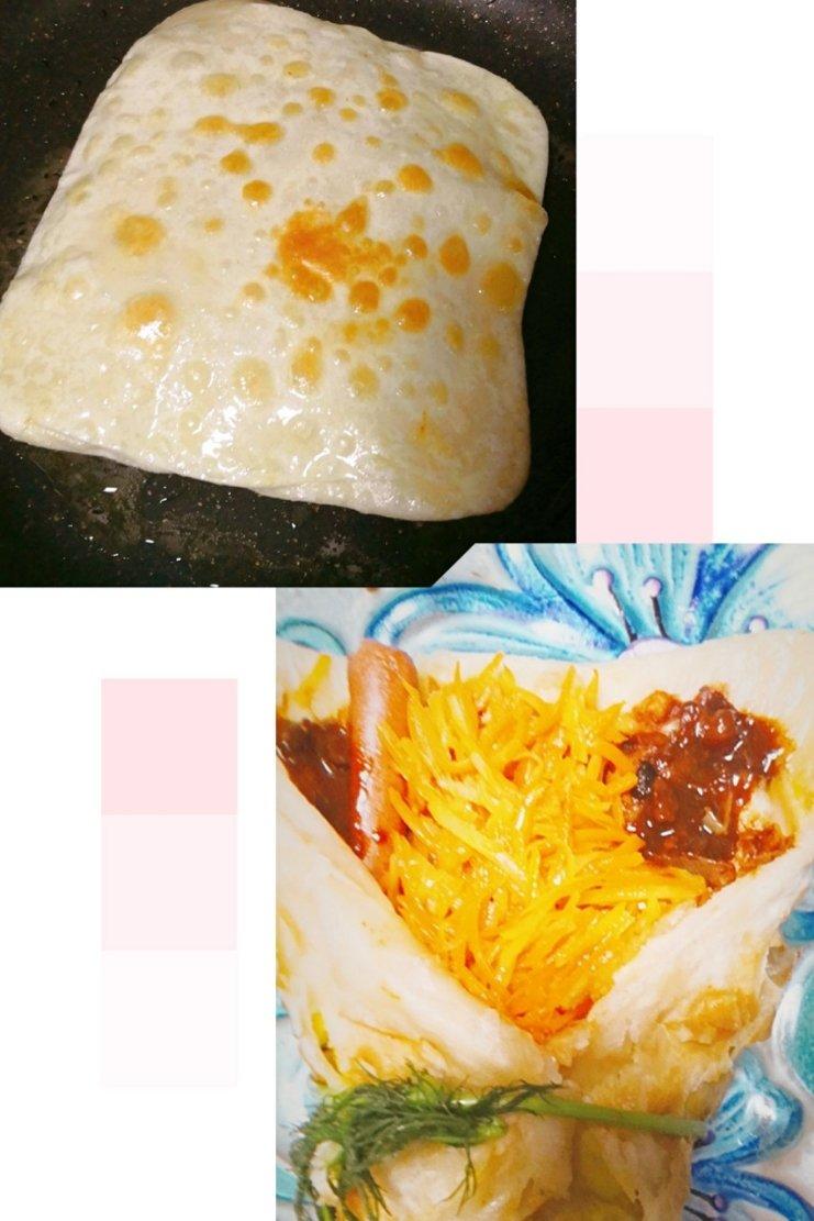 鼓大泡的鸡蛋灌饼