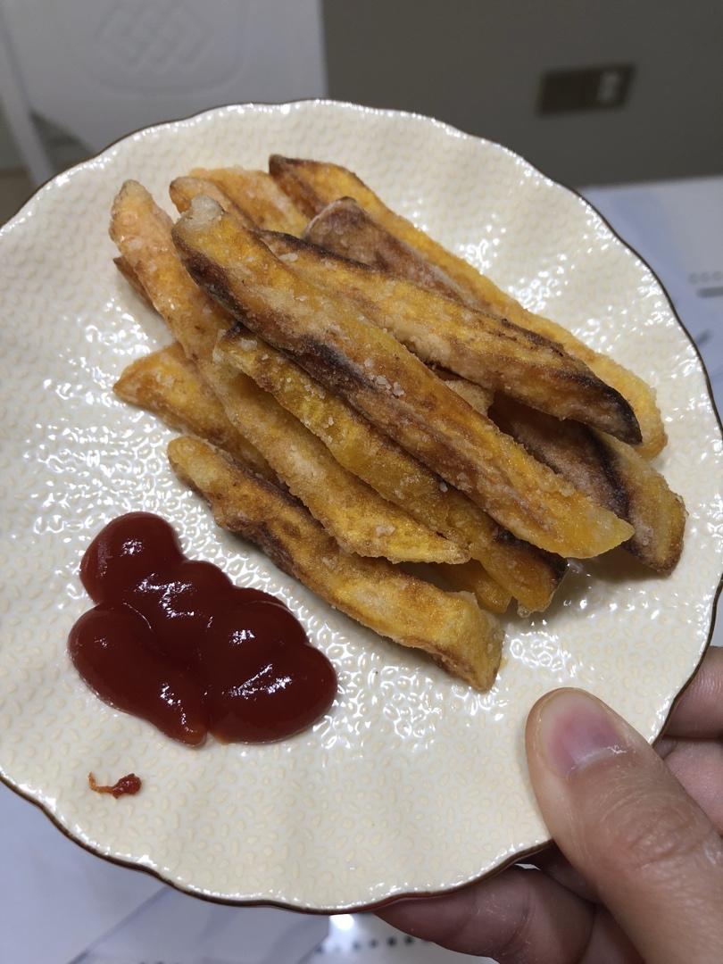 自制炸红薯条（比外边卖的更好吃）